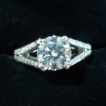 18 ct white gold diamond Solitaire ring SOLD