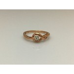 Delicate Rose Gold and Diamond Ring