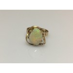 18ct White Opal in Abstract Setting 